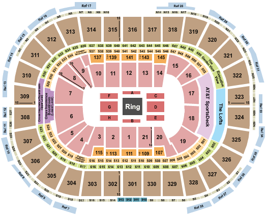 Wwe Seating Chart Td Garden